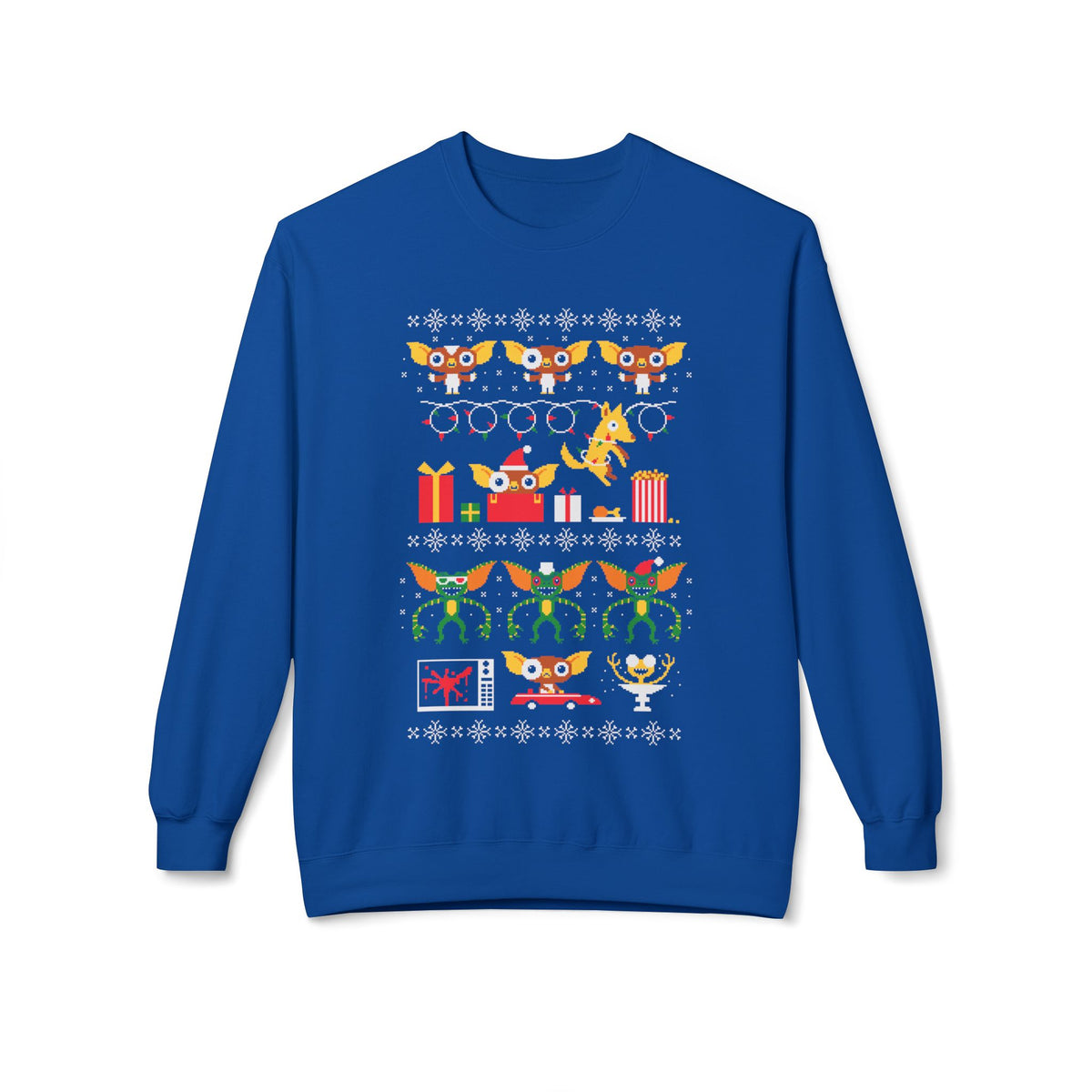 Gremlin and Mogwai Christmas Movie Ugly Sweater Crewneck Sweatshirt