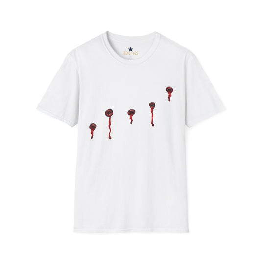 Revotees Minimal Red Drip Eyeballs Graphic T-Shirt