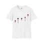Revotees Minimal Red Drip Eyeballs Graphic T-Shirt