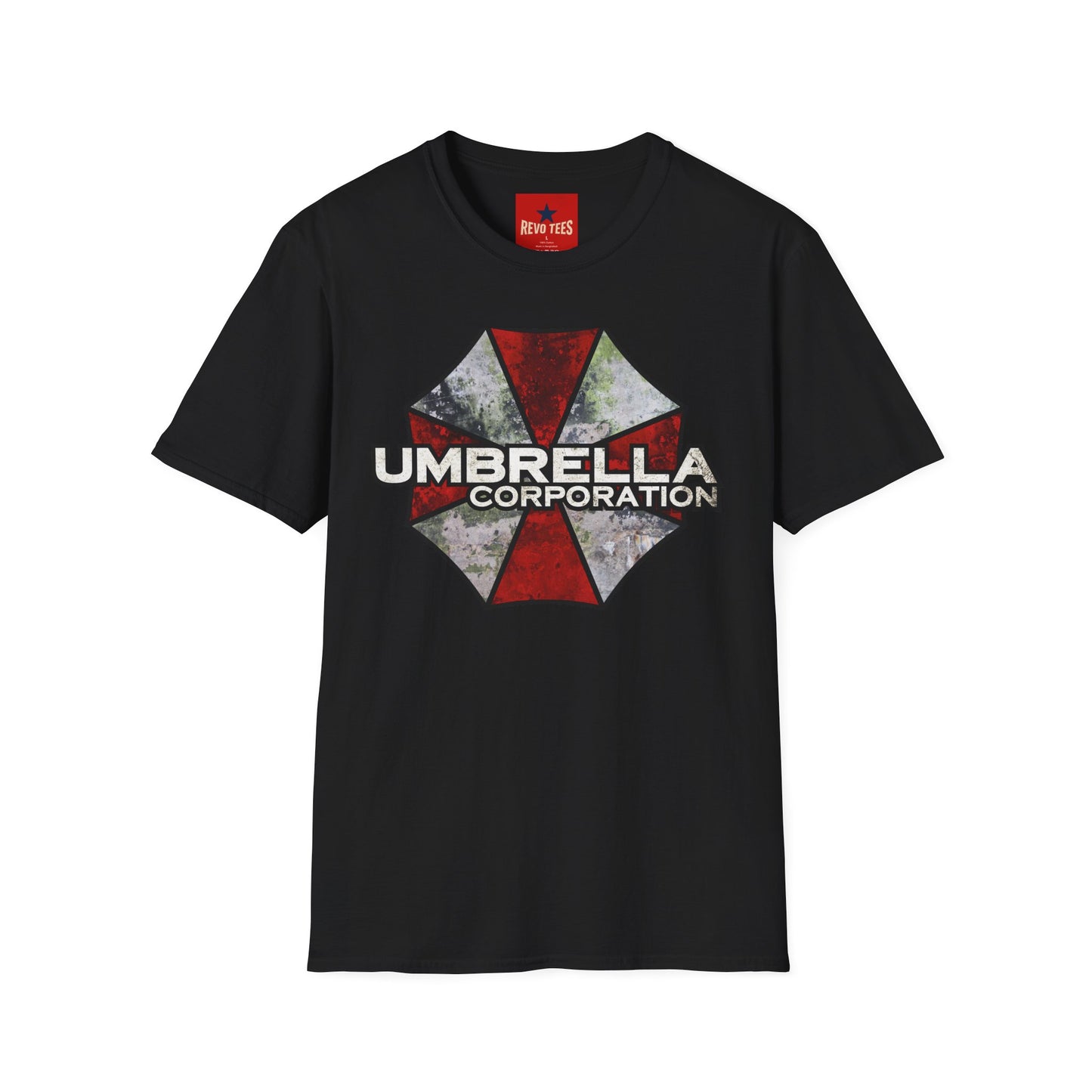 Umbrella Corporation Logo T-Shirt — Retro Distressed Biohazard Gaming Tee
