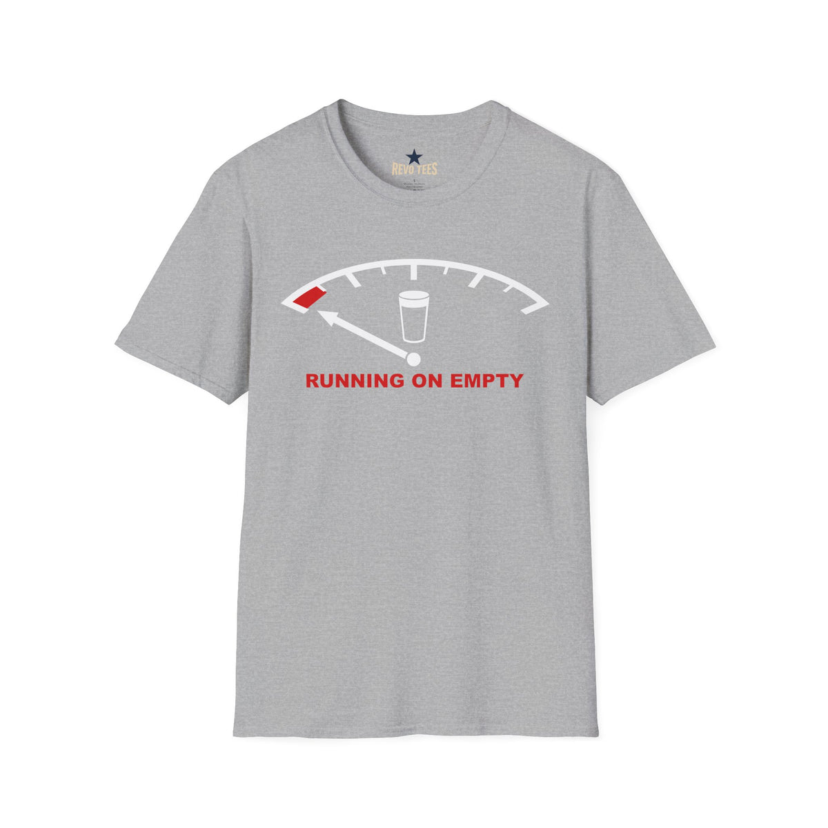 Revotees Running on Empty Unisex Softstyle T-Shirt - alternate view 2