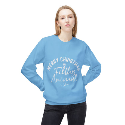 Merry Christmas Ya Filthy Animal Crewneck Sweatshirt
