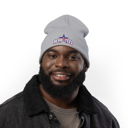 Embroidered 'Revotees' Star Knit Beanie — Patriotic Winter Hat