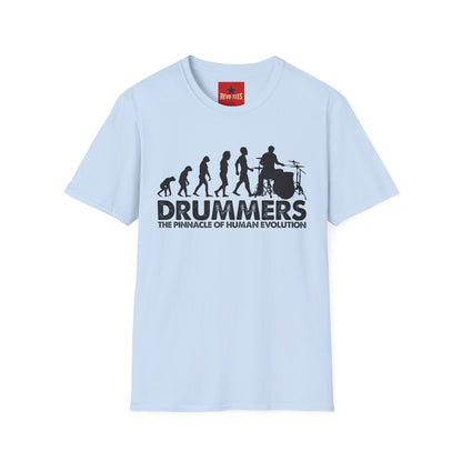 Evolution of Drummers - Unisex Softstyle T-Shirt