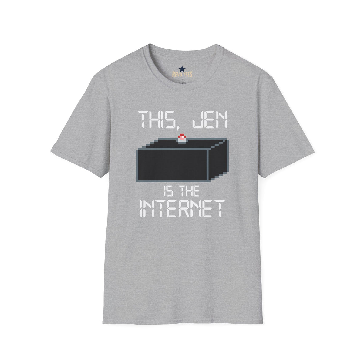 Revotees This Jen Is the Internet Retro Pixel T-Shirt - alternate view 2