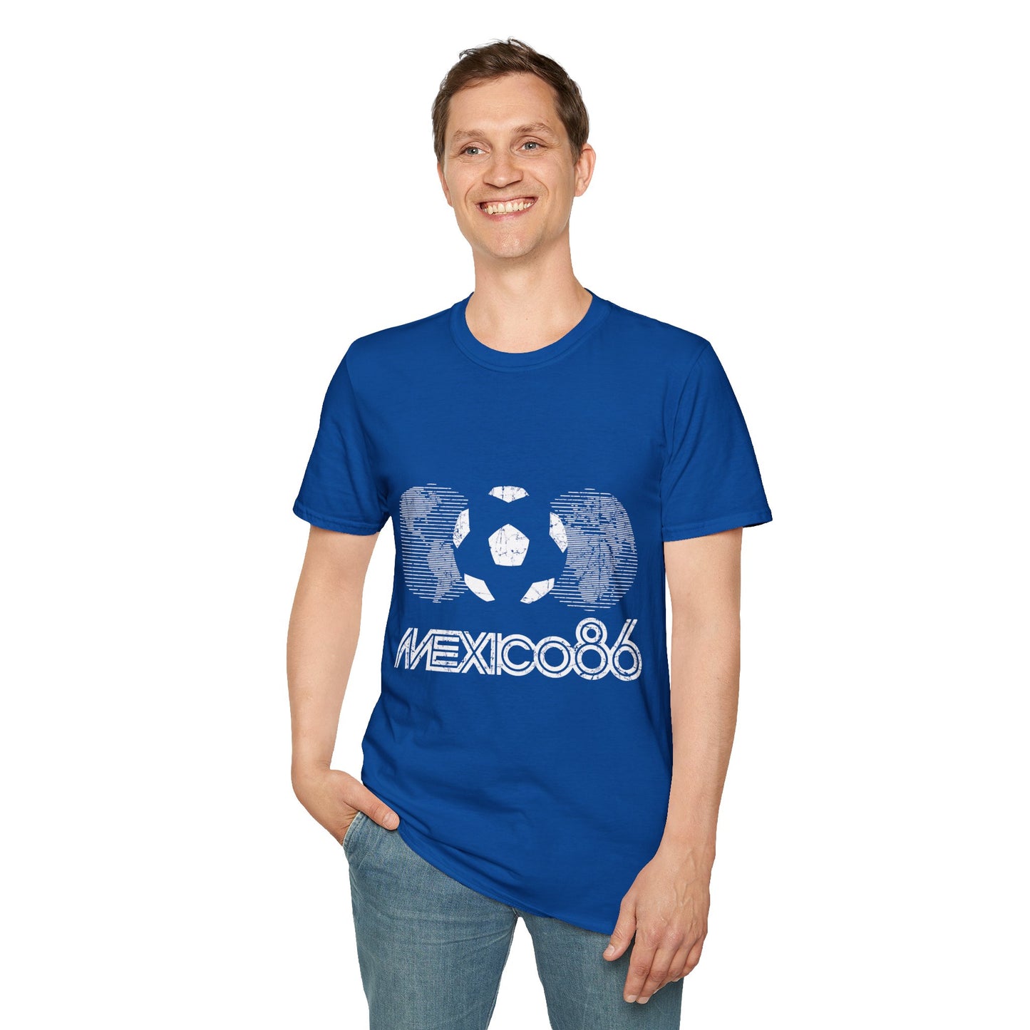 World Cup 2026 Mexico 86 Soccer Azteca Retro T-Shirt — Vintage World Cup Football Tee