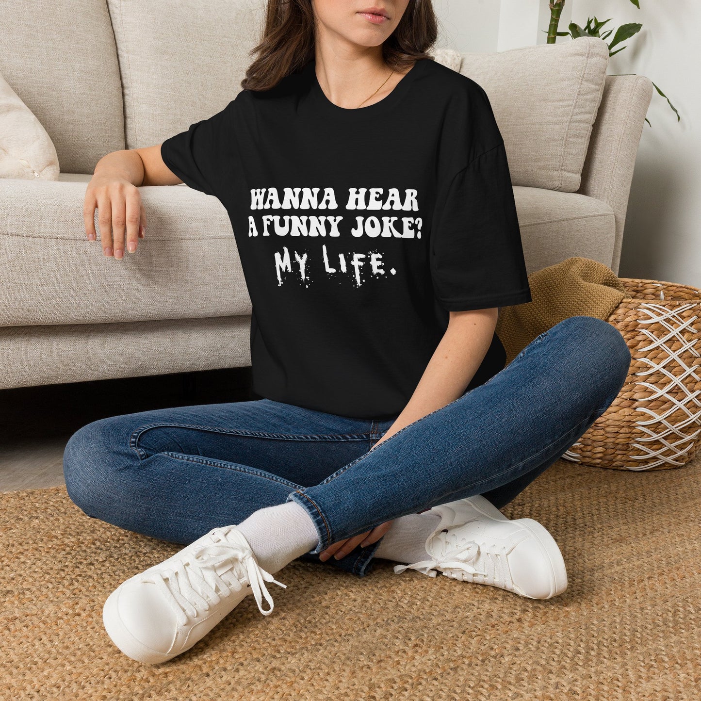Wanna Hear a Funny Joke - Unisex Softstyle T-Shirt
