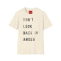 Don't Look Back In Anger T-Shirt — Retro Oasis Song Lyric Tee
