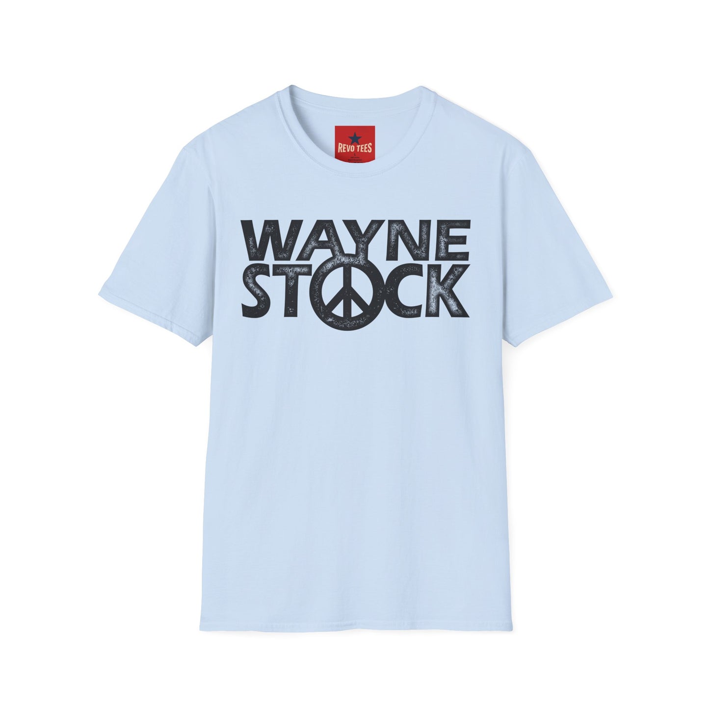 Wayne Stock Peace Logo T-Shirt — Retro Music Festival Tribute Tee