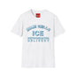 Miami Chills Ice Graphic T-Shirt — Retro Beach Vibes, Refrigerated Delivery Slogan