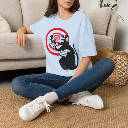 Banksy-Style Rat Target T-Shirt — Street Art Graphic Tee