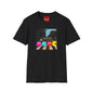 Pac‑City Arcade T‑Shirt — Retro Pixel Ghosts Crossing Graphic Tee