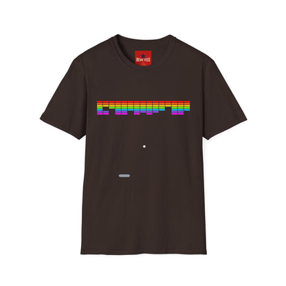 Rainbow Equalizer T-Shirt — Retro Audio Bars Pride Tee