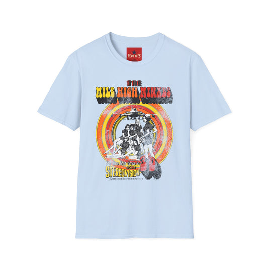 The Mile High Minxes Retro Band Tee — Vintage 70s Psychedelic Concert T-Shirt