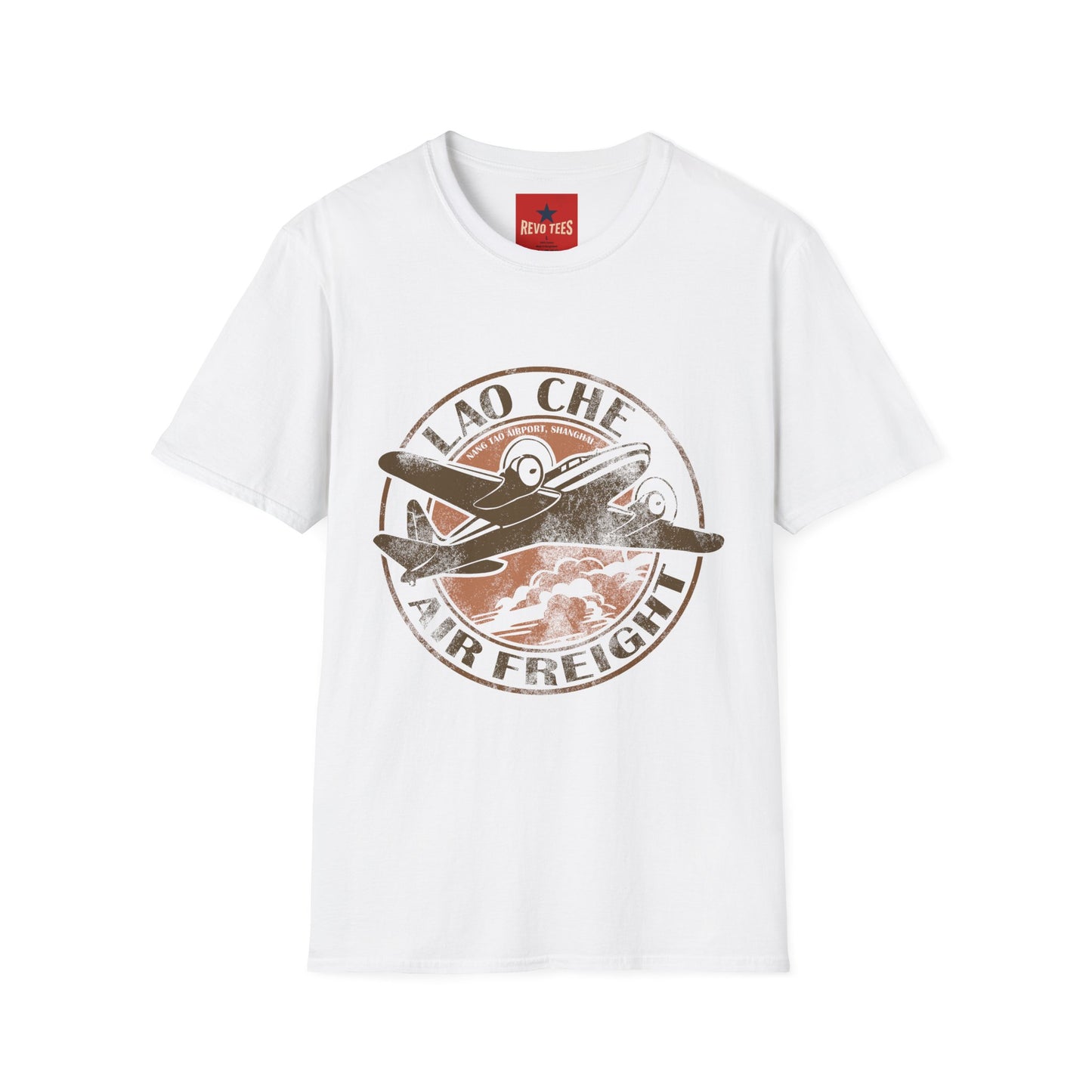 Vintage Lao Che Air Freight T-Shirt — Retro Aviation Graphic Tee