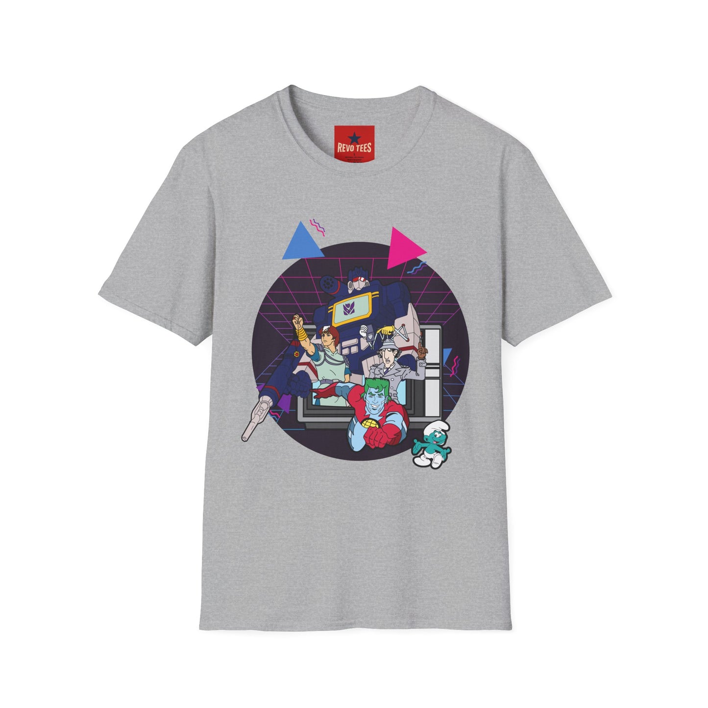 Retro Gaming Arcade T-Shirt — 80s Synthwave Console Crew Tee