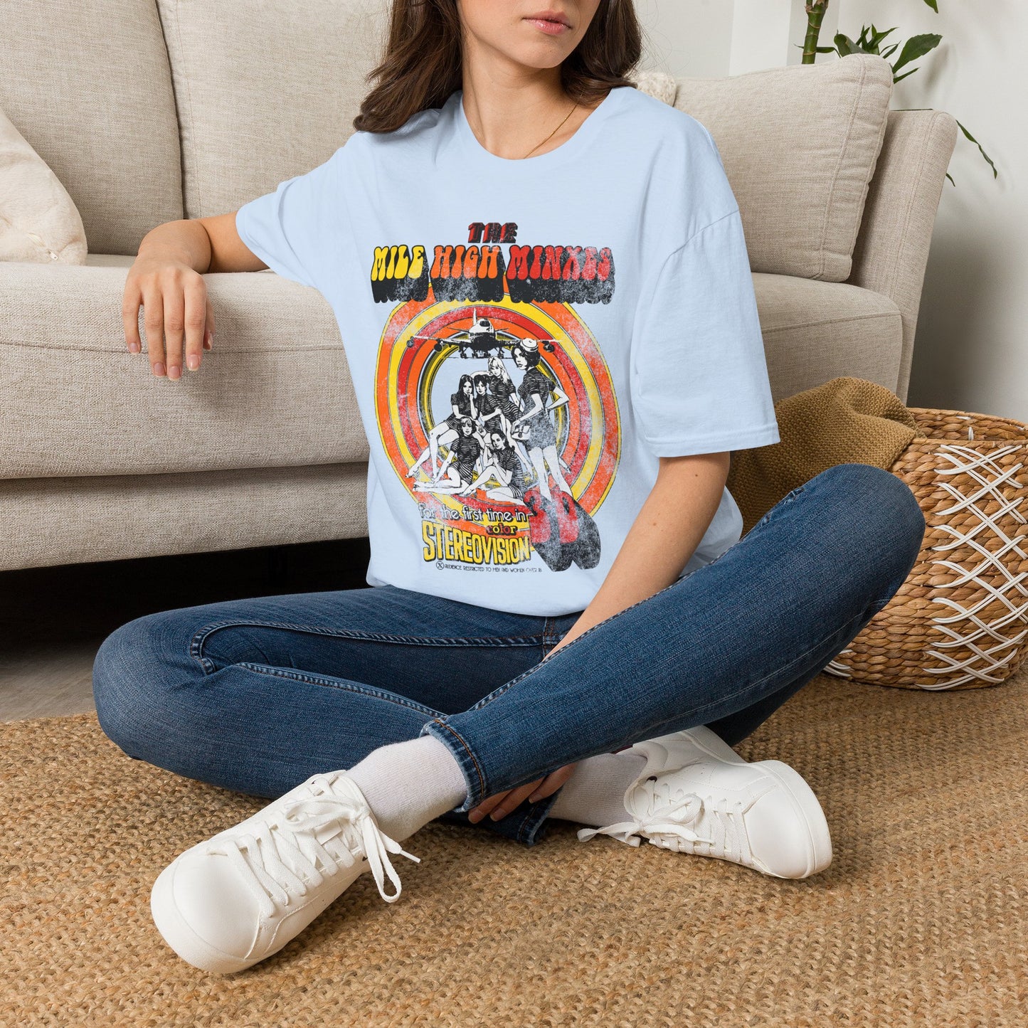 The Mile High Minxes Retro Band Tee — Vintage 70s Psychedelic Concert T-Shirt