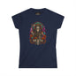 Day of the Dead "Death" Skull Tee — Women's Gothic Floral Graphic Shirt
