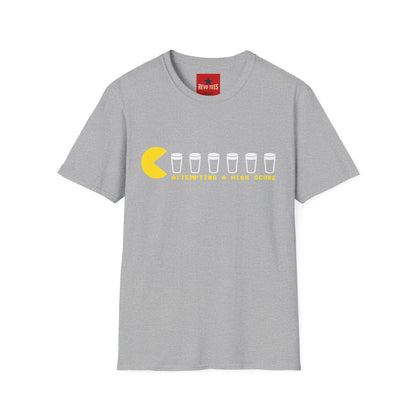 Pac-Man 'Attempting a High Score' Tee — Funny Gaming Beer T-Shirt