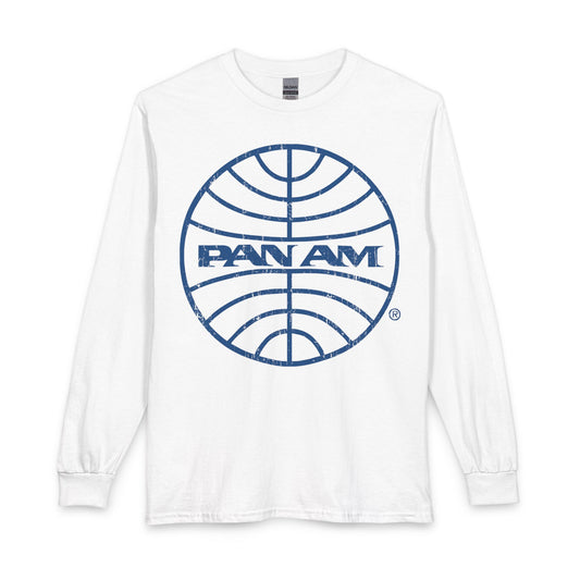 Revotees Pan Am Airlines Vintage Logo Long-Sleeve T-Shirt