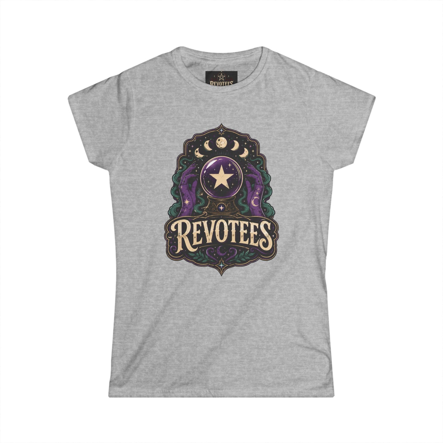 Revotees Mystic Star Women's Tee — Celestial Astrology Graphic Shirt