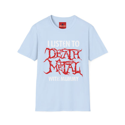 I Listen to Death Metal T-Shirt — Funny Goth / Metal Music Tee