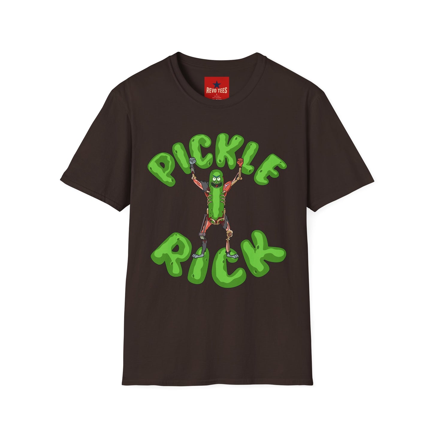 Pickle Rick T-Shirt — Funny Cartoon Pickle Character Tee for Fans & Gifts