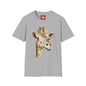 Giraffe Watercolor T‑Shirt — Colorful Painted Giraffe Tee