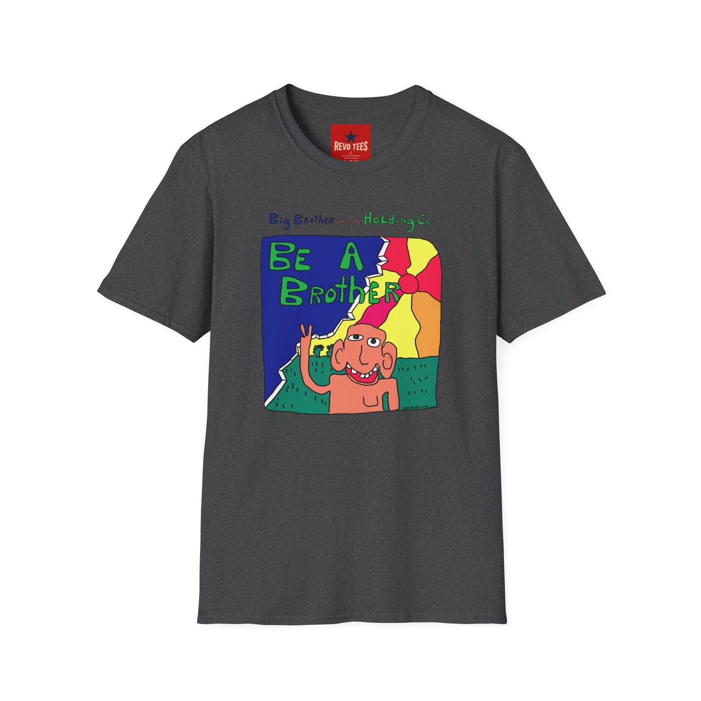 Be A Brother Graphic T-Shirt — Colorful Retro Cartoon Tee