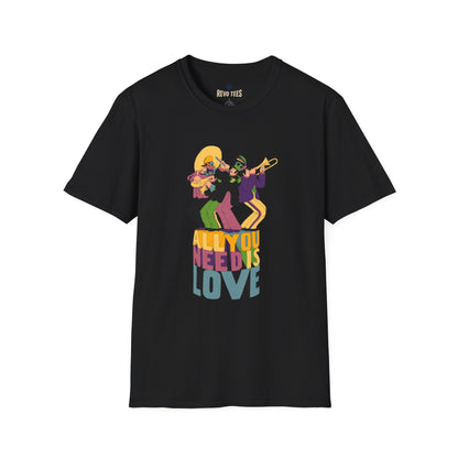 Revotees Retro Jazz Band All You Need Is Love Graphic T-Shirt - alternate view 2
