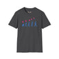 Revotees Evolution of Man Holding Balloon Funny Retro Evolution Graphic T-Shirt - alternate view 5