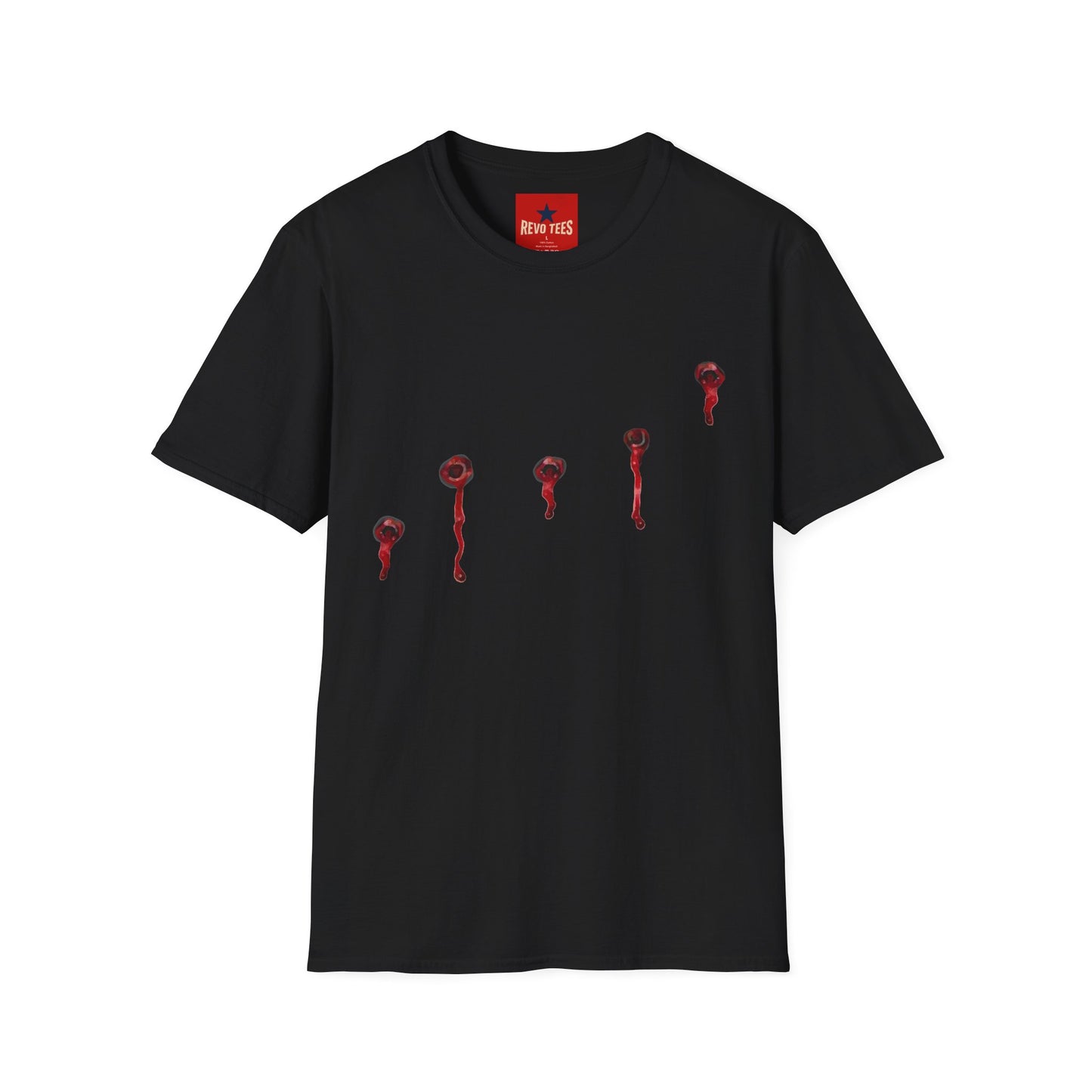 T-Shirt — Minimal Red Drip Eyeballs Graphic Tee