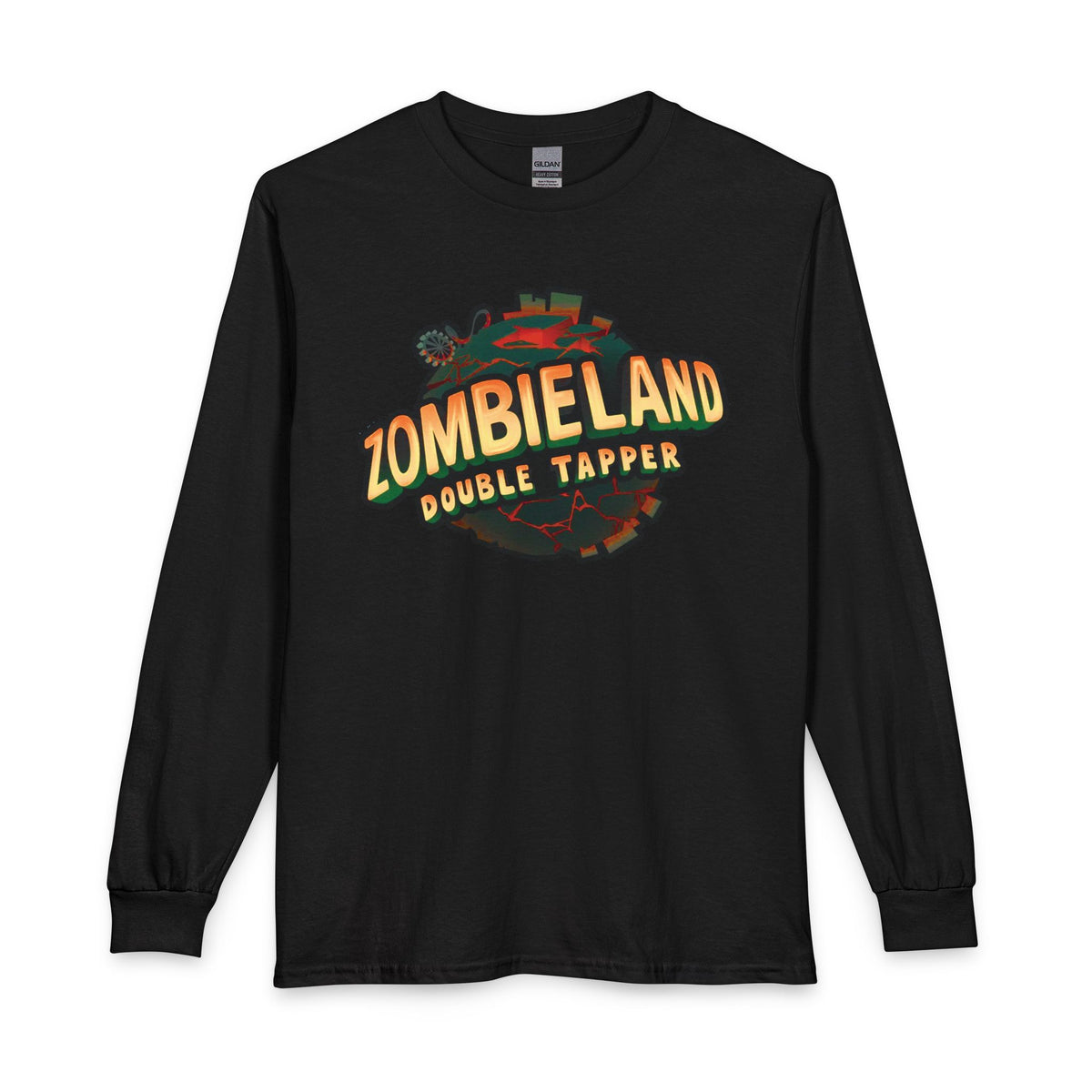 Zombieland Double Tapper Long Sleeve Tee — Retro Zombie Movie Graphic Shirt