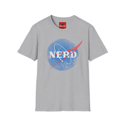 Nerd Space Logo T‑Shirt — Retro NASA-Inspired Graphic Tee