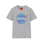 Nerd Space Logo T‑Shirt — Retro NASA-Inspired Graphic Tee