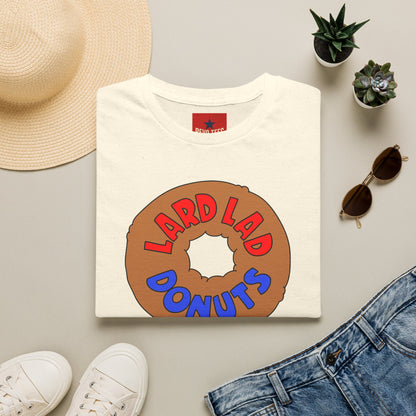 Donut Vintage Logo T‑Shirt — "Lard Lad Donuts" Cartoon Tee