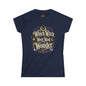 Women's Witchy Tee — "Which Witch Won't Want Wonder" Gothic Halloween Shirt