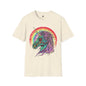 Psychedelic Zombie Unicorn — Rainbow Retro Mythical Tee