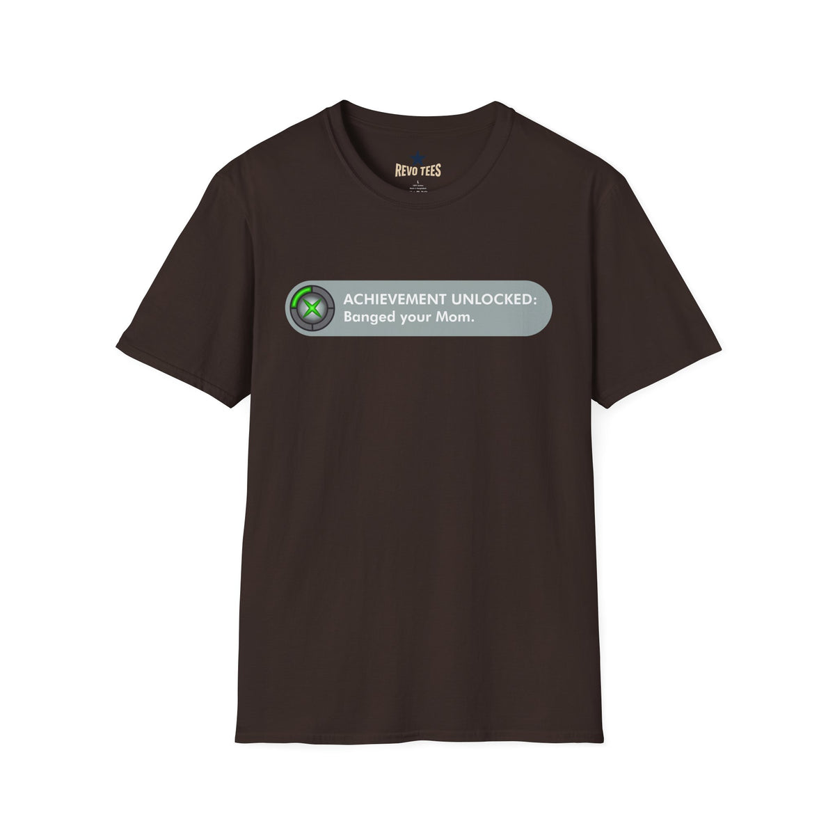 Revotees Achievement Unlocked Banged Your Mom Gamer Humor T-Shirt - alternate view 5