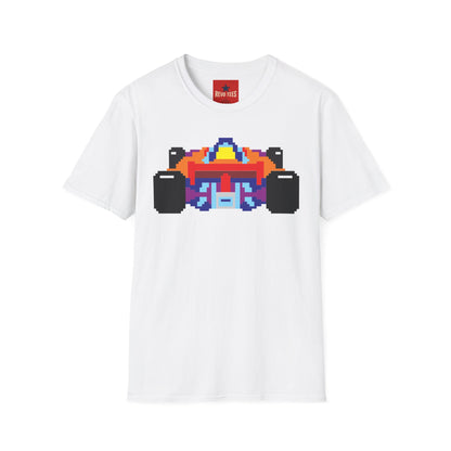 Pixel Race Car T-Shirt — Retro 8-Bit Racing Graphic Tee