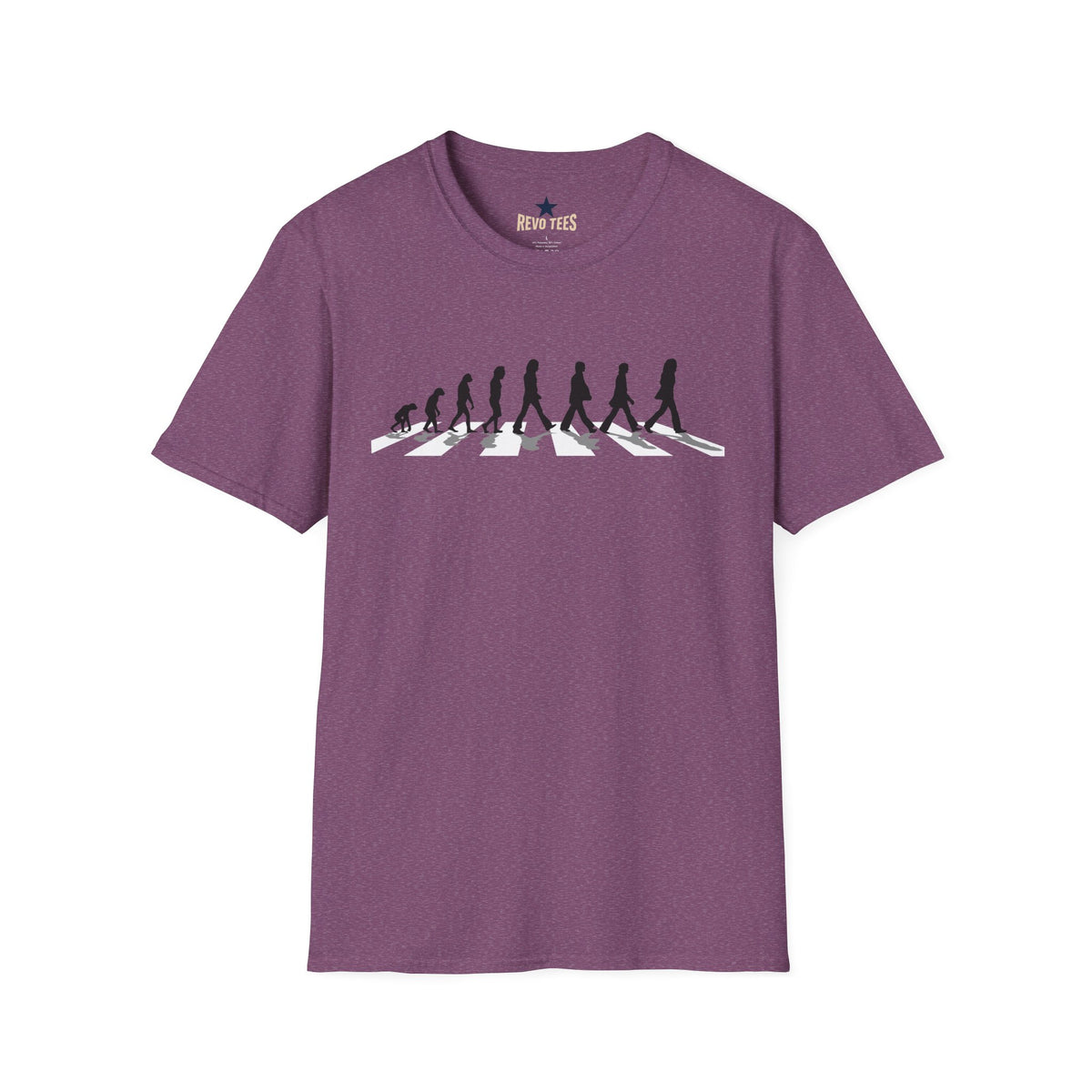 Revotees Evolution of Abby Road the Beatles Unisex Softstyle T-Shirt - alternate view 13