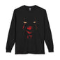 Horror Clown Face Long Sleeve Tee – 'IT' Pennywise Minimalist Graphic