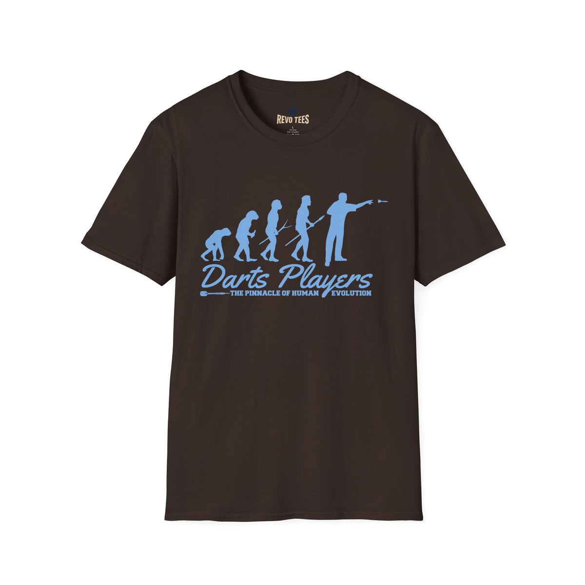 Revotees Darts Players Evolution Funny Darting Evolution Graphic for Players Fans T-Shirt - alternate view 5