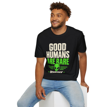 REVOTEES Good Humans Are Rare Alien T-Shirt