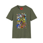 Retro Cartoon Character Collage T-Shirt