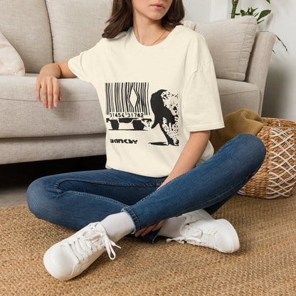Barcode Cow Graphic T‑Shirt — Animal Rights / Eco Protest Tee