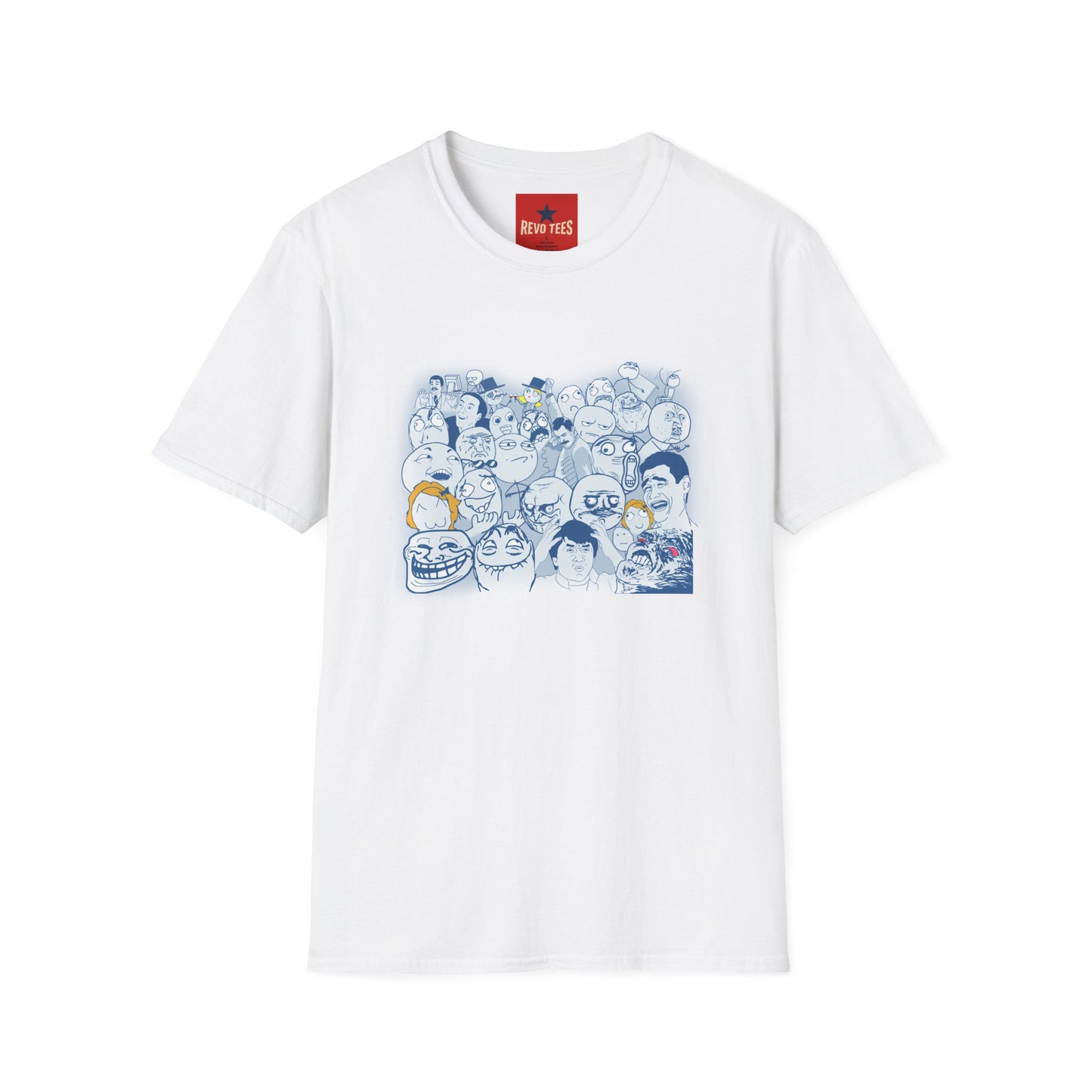 Meme Faces Collage T-Shirt — Funny Internet Rage Comic Graphic Tee