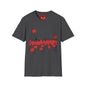 Poppy Field Shirt — Whimsical Floral Illustration Tee with Red Poppies