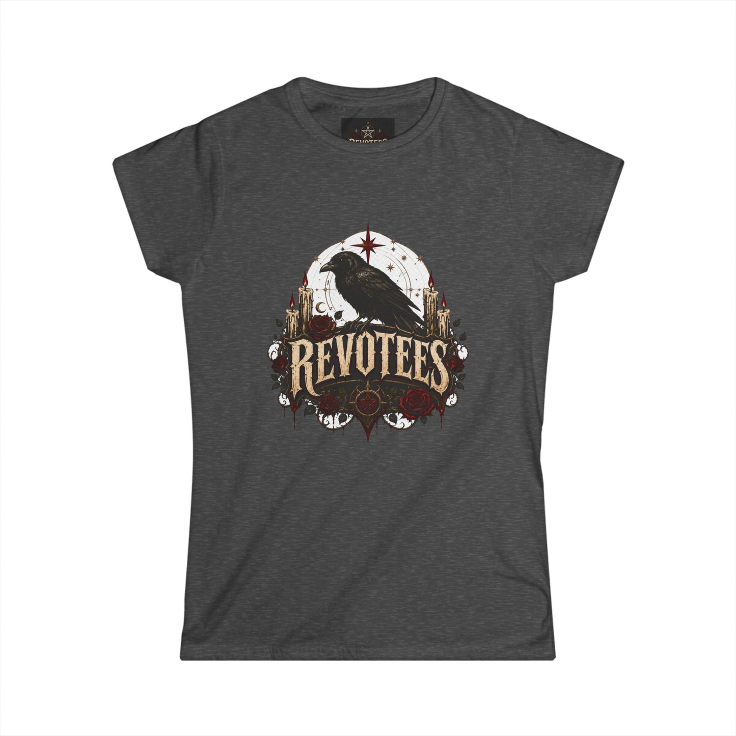 Revotees Crow Graphic Tee — Women's Vintage Raven T‑Shirt