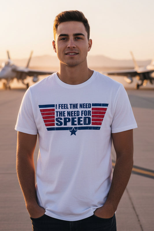 I Feel the Need for Speed T‑Shirt — Retro Racing Graphic Tee